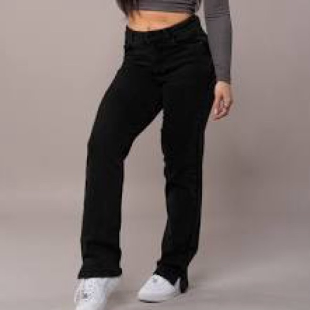 FITJEANS High Rise Straight Leg Women's Jeans Black Size XS LIKE NEW